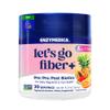 Enzymedica Let's Go Fiber+ Powder Supplement for Women & Men - Daily Digestive & Gut Health Support, Prebiotic, Probiotic, & Postbiotic Blend, Sugar-Free Drink Mix - Tropical Flavor, 9.21 oz view 1