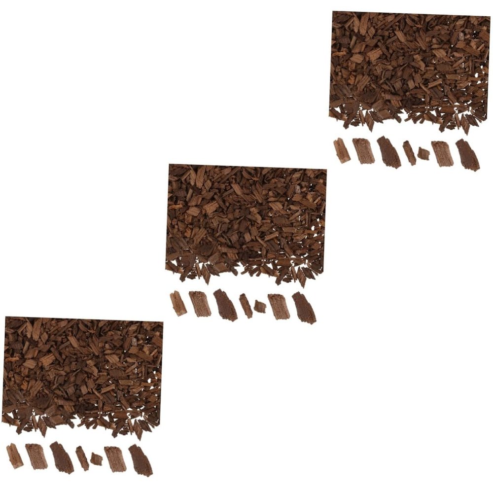 Cabilock 3 Packs Oak Chips for Wine Brewing Enhances for Home Brewing Equipment for Red Wine Vinification