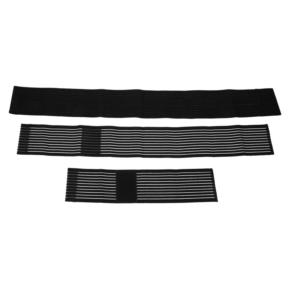 minkissy Elastic Knee Brace Set Adjustable Compression Support Sleeves for Injury Recovery Grade Protection for Sports and Daily Use 3-Piece Kit