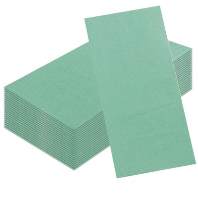 40pcs Solid Color Paper Napkins Watercolor Floral Guest Napkins Vintage Wild Flower Disposable Hand Towels Flower Decorative Paper for Bathroom Wedding Birthday Party/Sage Green