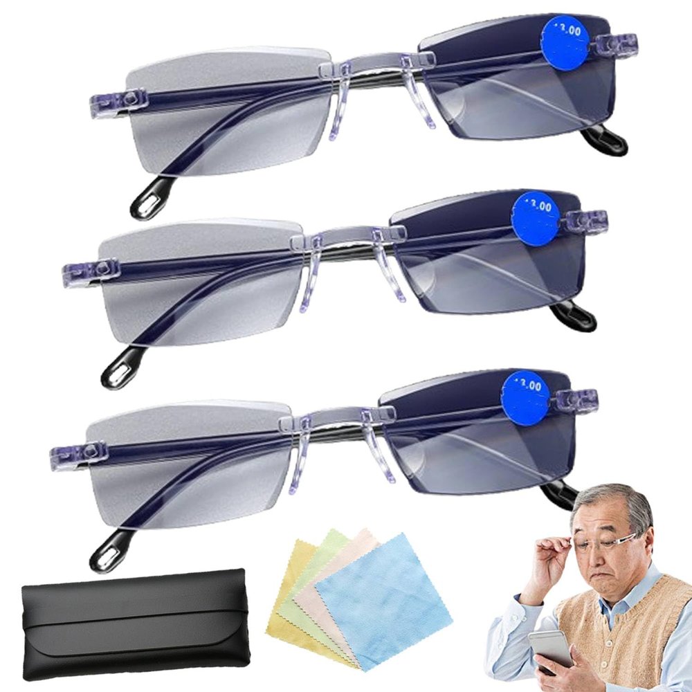 Hoytem Visioonns Glasses For Men/Women,Intelligent Zoom Anti Blue Light Presbyopia Glasses,vissions Glasses