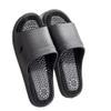 2025 Massage Slippers Women Men Acupuncture Reflexology Sandals Open Toe Shower Shoes Plantar Fasciitis Acupressure Slippers Relieves Nerve Tension and Pain in The Feet(Black,6.5/7) view 1