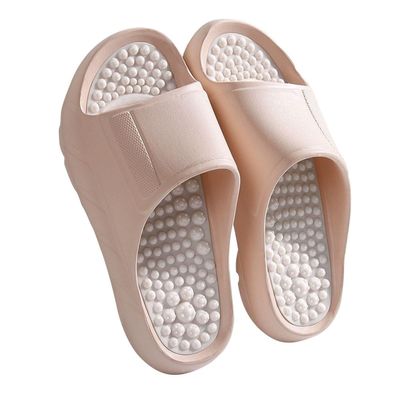 2025 Thick-Soled Foot Massage Slippers For Women Men Comfort Reflexology Acupressure Sandals Non-Slip Shower Shoes Relieves Plantar Fasciitis And Heel Pain(Pink,6.5/7)