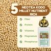 Neotea Organic Kodo Millet (Varagu) | Natural Whole Grain | Gluten-Free & Rich in Fiber | Ideal for Everyday Cooking (Each 7.05 OZ Pack of 5) view 4
