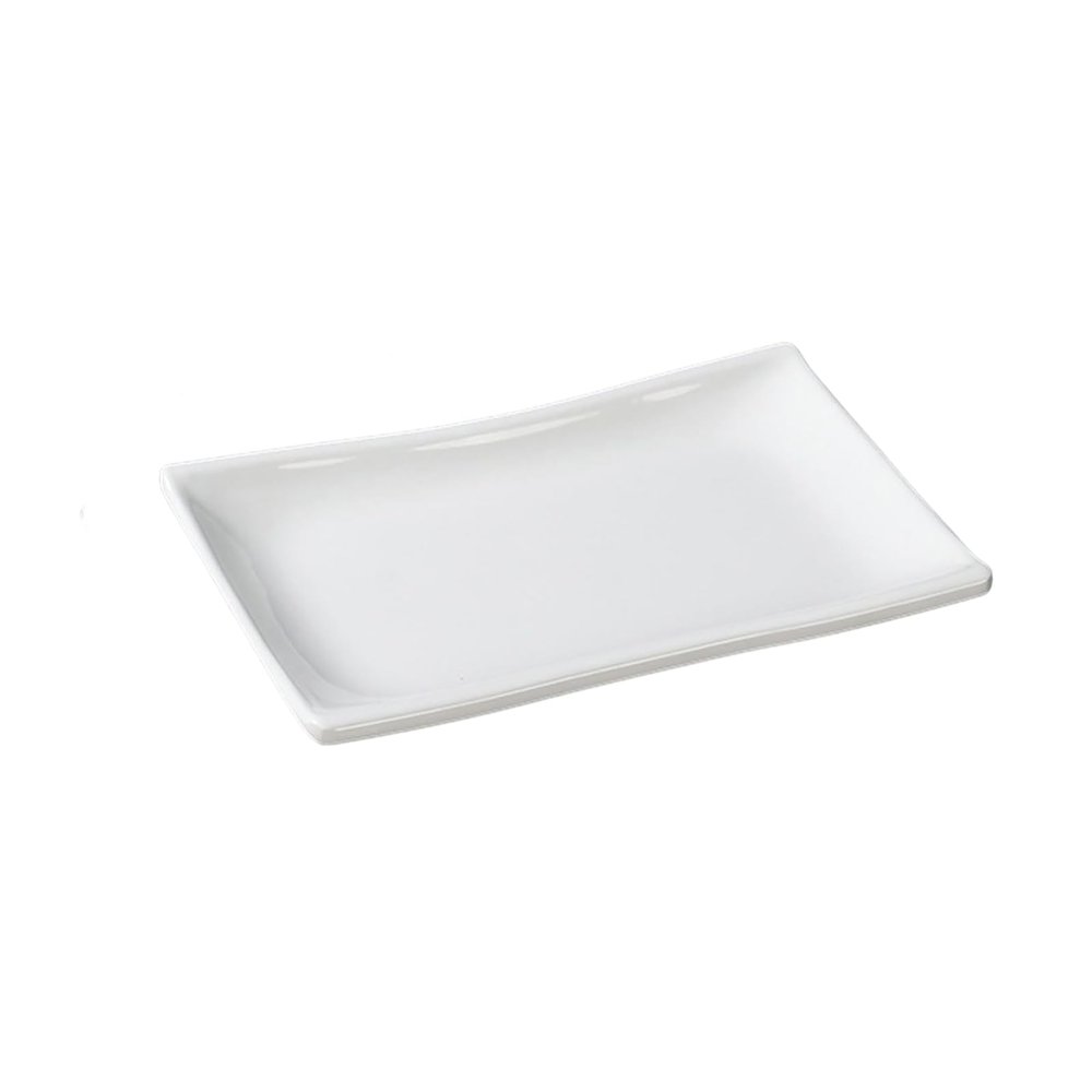 Commercial white imitation porcelain anti-drop and high-temperature resistant delicate rice noodle dish-7.5 inch vegetable dish