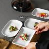 Commercial white imitation porcelain anti-drop and high-temperature resistant delicate rice noodle dish-7.5 inch vegetable dish view 4