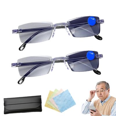 Hoytem Visioonns Glasses For Men/Women,Intelligent Zoom Anti Blue Light Presbyopia Glasses,vissions Glasses
