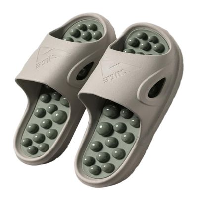 2025 Reflexology Massage Slippers Foot Massager Shoes for Plantar Fasciitis Pain Relief Acupuncture & Acupressure Sandals Promoting Blood Circulation Muscle Relaxation(Gray,7.5/8)