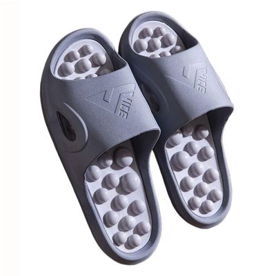 2025 Comfort Acupressure Ball Slippers Women's Men's Acupuncture Massage Sandals Foot Massager Shoes Plantar Fasciitis Arthritis Neuropathy Pain Relief(Dark Gray,8.5/9)
