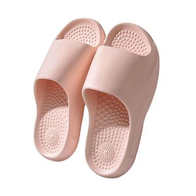 Acupressure Slippers Thick Sole Massage Sandals Comfort Shower Shoes Men Women Acupuncture Reflexology Slippers for Plantar Fasciitis Arthritis Neuropathy Pain Relief(Pink,6.5/7)