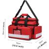 WTYBRMYO Emergency Bag Empty First Aid Kit Bag Large Medical Trauma Bag Professional First Responder Bag for Home Visit Health Care Travel(Blue,B) view 3