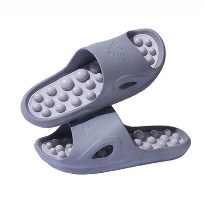 Massage Slippers for Plantar Fasciitis Women's Men's Reflexology & Acupressure Sandals Acupuncture Foot Massager Shoes Arthritis Neuropathy Pain Relief(Dark Gray,8.5/9)