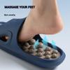 2025 Reflexology Massage Slippers Foot Massager Shoes for Plantar Fasciitis Pain Relief Acupuncture & Acupressure Sandals Promoting Blood Circulation Muscle Relaxation(Purple,6.5/7) view 2