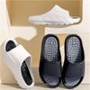 2025 Thick-Soled Foot Massage Slippers For Women Men Comfort Reflexology Acupressure Sandals Non-Slip Shower Shoes Relieves Plantar Fasciitis And Heel Pain(Black,7.5/8) view 2