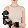 ZOCWJK ROM Hinged Elbow Post Op Brace for Sleeping,Adjustable Support Sling Stablizer Splint Immobilizer for Tendonitis, Arthritis and Pain Relief,Arm Injury Recovery Support,Left(Right view 2