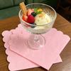 100-Count Pink Cocktail Napkins, 2-Ply 5x5 Inches Disposable Light Pink Scalloped Dessert Appetizer Beverage Cocktail Paper Napkins for Party Wedding Birthday Dinner & Daily Use (4 Packs x 25 Each) view 2