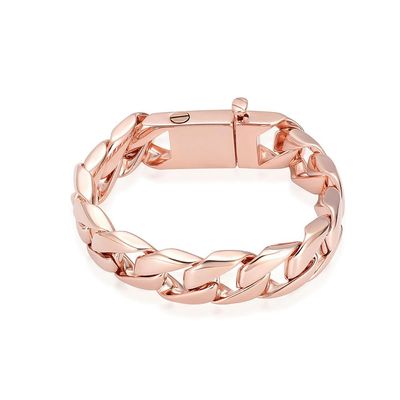 BIAIHQIE Cremation Urn Bracelet for Human Ashes for Men,Bracelet Cremation Jewelry for Ashes-Rose Gold-22cm