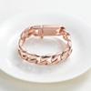BIAIHQIE Cremation Urn Bracelet for Human Ashes for Men,Bracelet Cremation Jewelry for Ashes-Rose Gold-22cm view 3
