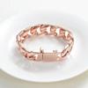 BIAIHQIE Cremation Urn Bracelet for Human Ashes for Men,Bracelet Cremation Jewelry for Ashes-Rose Gold-22cm view 4
