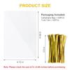Cellophane Bags, 100 Pcs, 4.72x6.69 in Candy Bags for Party FavorsRice Krispies Treats With 3.9 in Gold Twist Ties for Cookie CandyParty FavorChocolate PopcornBakery (clear, 4.72 X 6.69 inch) view 2