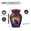 Yatskia Owl Cremation Urns for Human Ashes Male and Female, Small Urn for Ashes Keepsake Mom and Dad (Classic 10 Inch & 3 Inch) view 3