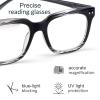 CHOFILORD Ladies Reading Glasses Blue Light Blocking Spring Hinge Computer Readers, Fashion Eyeglasses for Women Men (MIxed, 2.75, x) view 3