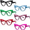 Eyekepper Huge Metalless Screwless Spring Hinges Blue Light Blocking Reading Glasses Women 6 Pack Cat Eye Computer Readers +3.25 view 1