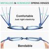 Eyekepper Huge Metalless Screwless Spring Hinges Blue Light Blocking Reading Glasses Women 6 Pack Cat Eye Computer Readers +3.25 view 4