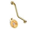 European Vintage Brass Grab Bar Wall-Mounted Bathroom Handrail for Elderly, Non-Slip Toilet & Shower Handle, 45cm view 1