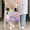 Luarisgur Butterfly Cherry Blossom Walker Organizer Pouch with Cup Holder Multi Pockets Hand-Free Carry Wheelchair Basket Pouch Accessories Bag for Walker Carry Accessories (Not Fit Rollator Walkers) view 3