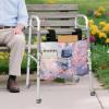 Luarisgur Butterfly Cherry Blossom Walker Organizer Pouch with Cup Holder Multi Pockets Hand-Free Carry Wheelchair Basket Pouch Accessories Bag for Walker Carry Accessories (Not Fit Rollator Walkers) view 4