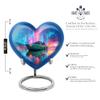 YATHABHISA Heart Yacht Large Urn for Male & Female, Cremation & Memorial Urns for Couples, Handcrafted Urn for Ashes, Burial and Funeral Urns for Human Ash, 8 Inch view 2