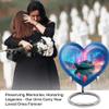 YATHABHISA Heart Yacht Large Urn for Male & Female, Cremation & Memorial Urns for Couples, Handcrafted Urn for Ashes, Burial and Funeral Urns for Human Ash, 8 Inch view 3