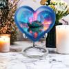 YATHABHISA Heart Yacht Large Urn for Male & Female, Cremation & Memorial Urns for Couples, Handcrafted Urn for Ashes, Burial and Funeral Urns for Human Ash, 8 Inch view 4