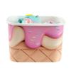 Coppetta 12 Ounce Dessert Cups, 50 Greaseproof Ice Cream Cups - Lids Sold Separately, For Hot And Cold Foods, Vanilla Strawberry Swirl Paper Yogurt Bowls, Disposable, Sturdy - Restaurantware view 1