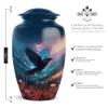 Crow Ashes Holder for Human Remains, Large Cremation Urn for Brother & Sister, Small Urns for Ash, Mini Keepsake Urn for Family, Burial & Funeral Urns, 10 & 3" Set of 5 view 2