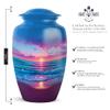 Casketique Beach Small Keepsake Urns for Ashes - Large Urn for Ashes for Women - Adult Male Urn for Ash - Blue Cremation Urns for Ash Set of 5 - Container for Loved Ones - 10 & 3 Inch view 3