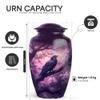 Yatskia Raven Mini Urns for Human Ashes Male and Female, Burial Urns for Adult Human Ashes Keepsake Container (Classic 10 Inch & 3 Inch) view 2