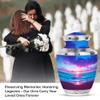 Casketique Beach Funeral Urns for Adult Male 1 Large 4 Keepsake - Orange Burial Urns for Human Ashes Adult Female - Memorial Urn for Mom - Cremation Urn for Huma Ashes - 10 & 3 Inch view 3