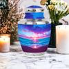 Casketique Beach Funeral Urns for Adult Male 1 Large 4 Keepsake - Orange Burial Urns for Human Ashes Adult Female - Memorial Urn for Mom - Cremation Urn for Huma Ashes - 10 & 3 Inch view 4