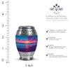 Casketique Beach Tiny Burial Urns for Human Ashes Adult Man - Keepsake Sunset Memorial Urn for Ashes for Women - Little Cremation Urn for Mom - Small Blue Funeral Urns for Adult Male - 3 Inch view 2