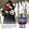 Casketique Beach Tiny Burial Urns for Human Ashes Adult Man - Keepsake Sunset Memorial Urn for Ashes for Women - Little Cremation Urn for Mom - Small Blue Funeral Urns for Adult Male - 3 Inch view 4