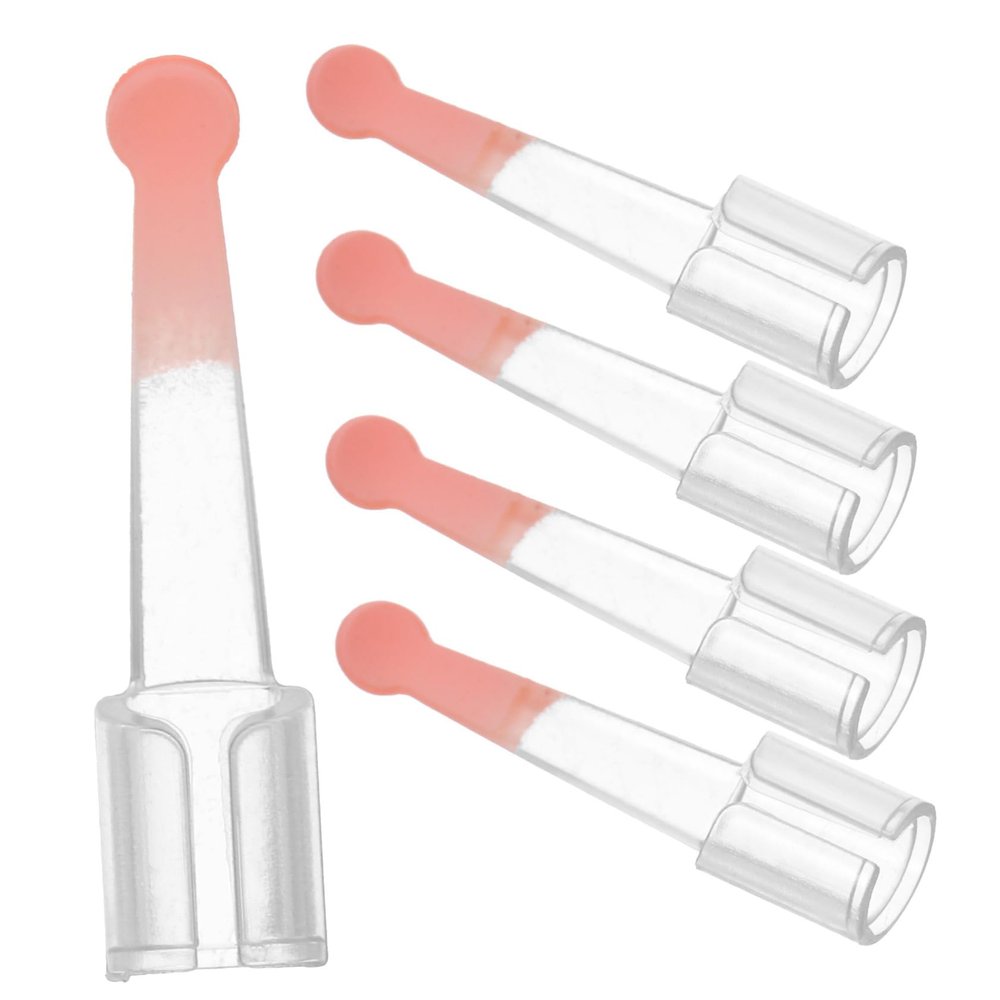 GOOHOCHY 5pcs Replaceable Ear Cleaning Spoon Head Earwax Remover Tips Ear Spoon Accessory Compact Supplies