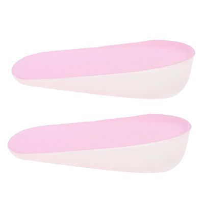 GOOHOCHY Invisible Height Increase Insoles 1 Pair PU Heel Insert Gel Pads for Comfortable Non-Slip Support Increase 2.5CM Height Suitable for Loose Shoes