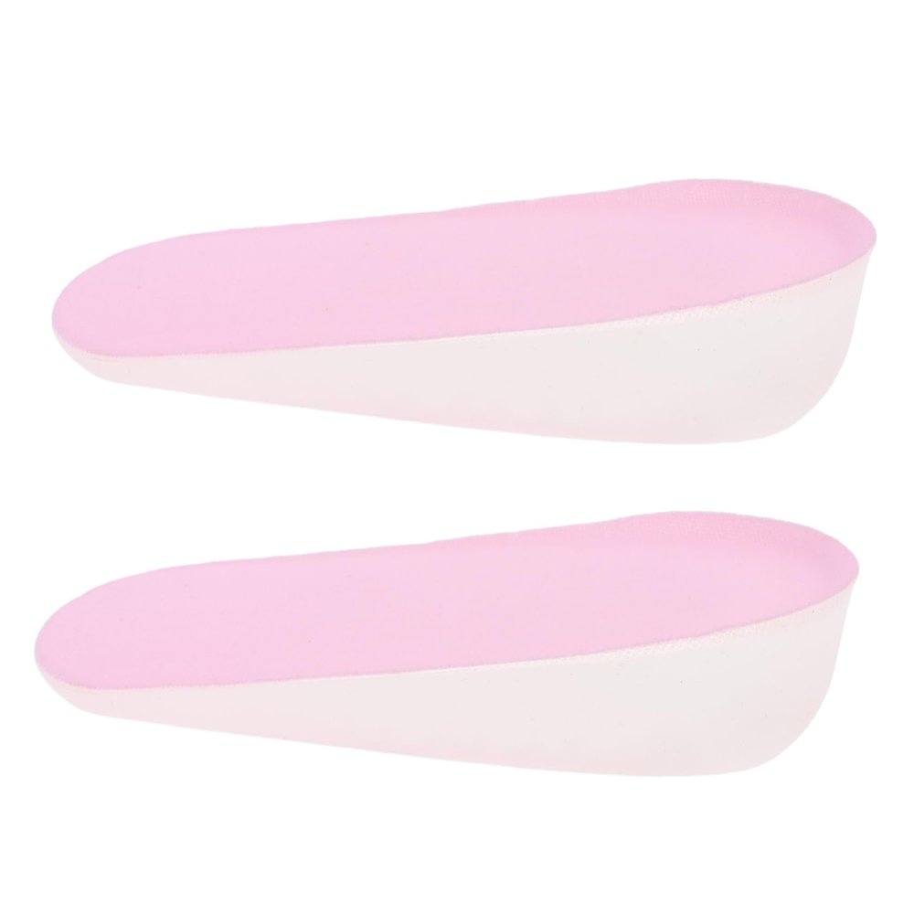 GOOHOCHY Invisible Height Increase Insoles 1 Pair PU Heel Insert Gel Pads for Comfortable Non-Slip Support Increase 2.5CM Height Suitable for Loose Shoes