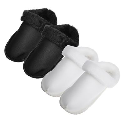 CTIRCHIU 2pairs Velvet Plus Sock Clogs Inserts Warm Plush Shoe Liners for Women Fuzzy Slippers Accessories Easy to Use and Washable