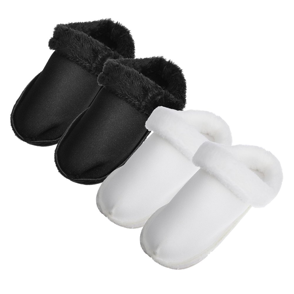 CTIRCHIU 2pairs Velvet Plus Sock Clogs Inserts Warm Plush Shoe Liners for Women Fuzzy Slippers Accessories Easy to Use and Washable