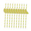 VERDANVERSE 20pcs Hawaiian Decorative Paper Straws for Party BBQ and Luau Theme Decorations Drinking Straws in Lemon Design view 1