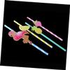 VERDANVERSE 20pcs Hawaiian Decorative Paper Straws for Party BBQ and Luau Theme Decorations Drinking Straws in Lemon Design view 2