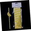 VERDANVERSE 20pcs Hawaiian Decorative Paper Straws for Party BBQ and Luau Theme Decorations Drinking Straws in Lemon Design view 4